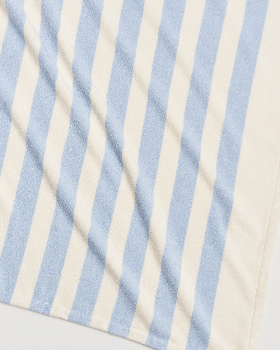 Homme | Tekla Organic Terry Beach Towel Isle Blue Stripes | Tekla | Organic Terry Beach Towel Isle Blue Stripes