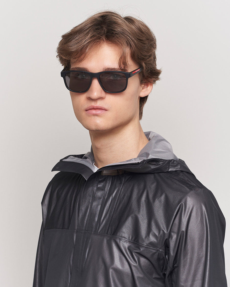 Homme | Prada | Prada Linea Rossa | 0PS 06YS Polarized Sunglasses Black