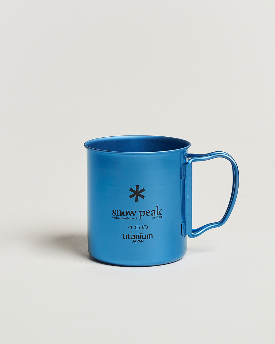 Homme | Outdoor living | Snow Peak | Single Wall Mug 450 Blue Titanium