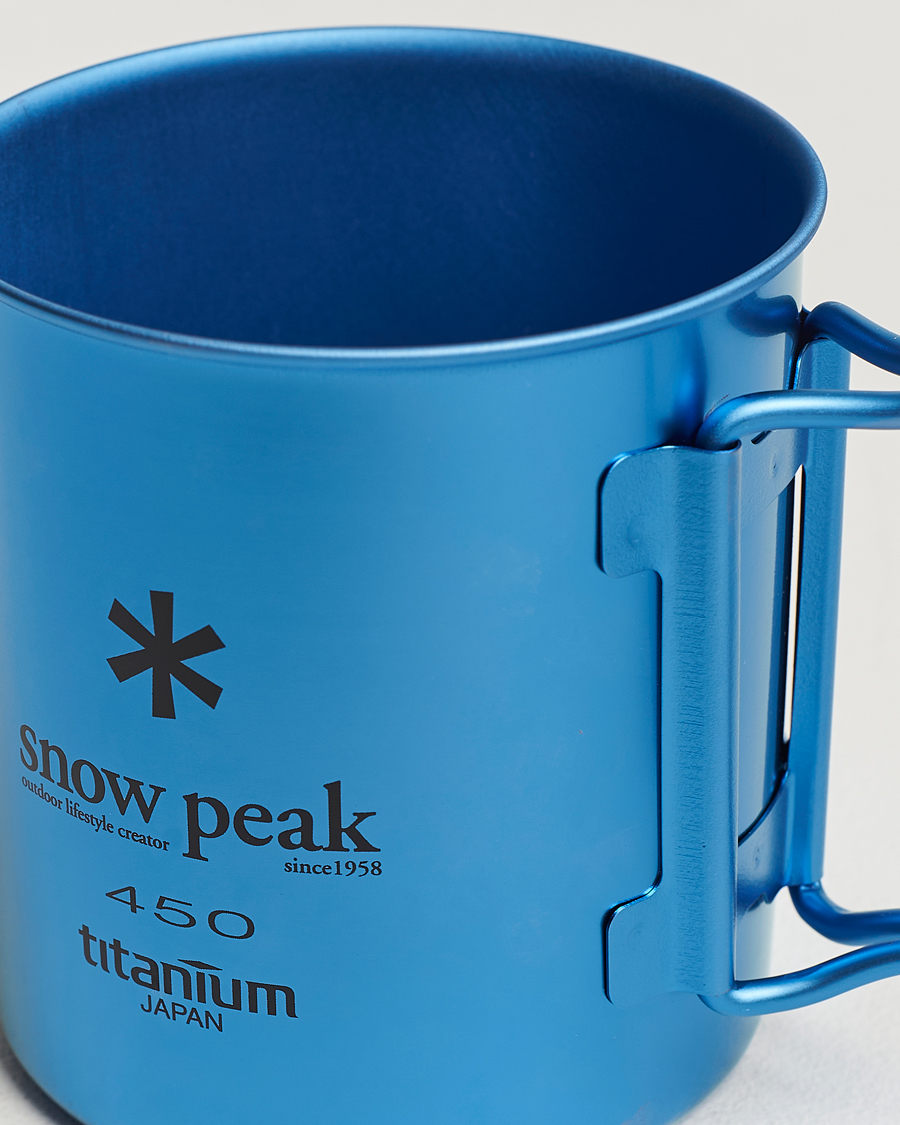 Homme | Outdoor living | Snow Peak | Single Wall Mug 450 Blue Titanium