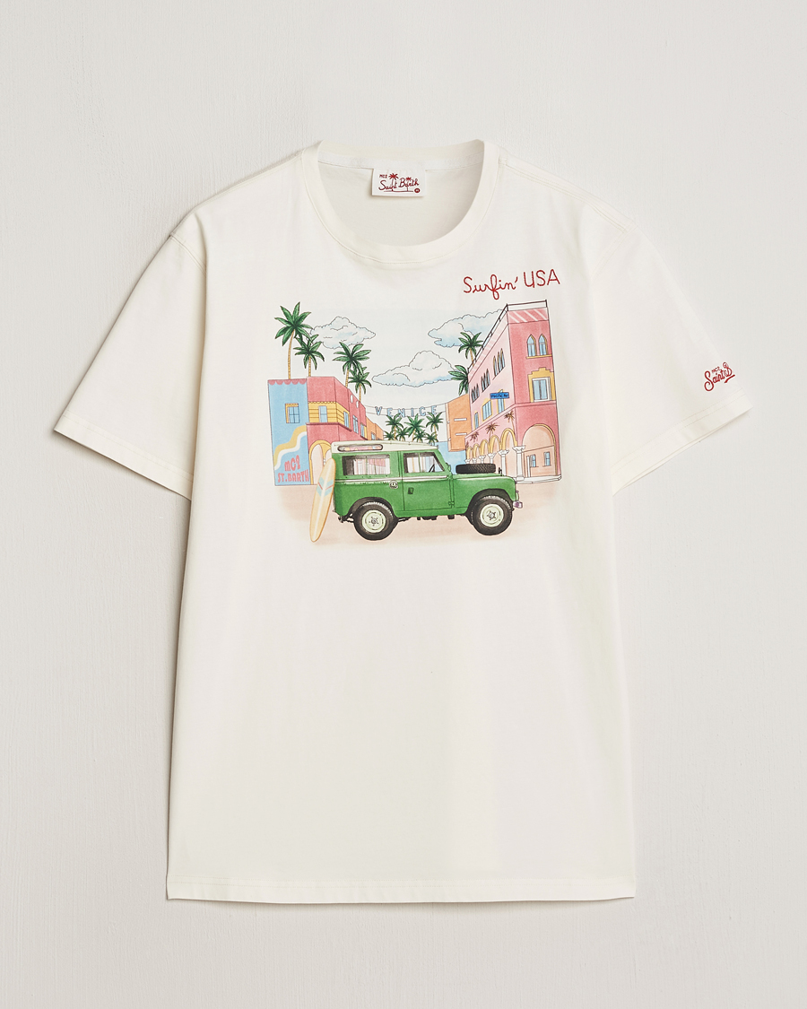 Homme | T-shirts | MC2 Saint Barth | Printed Cotton T-Shirt Surfing USA
