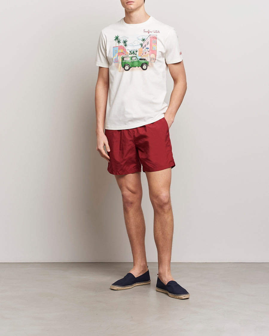 Homme | T-shirts | MC2 Saint Barth | Printed Cotton T-Shirt Surfing USA