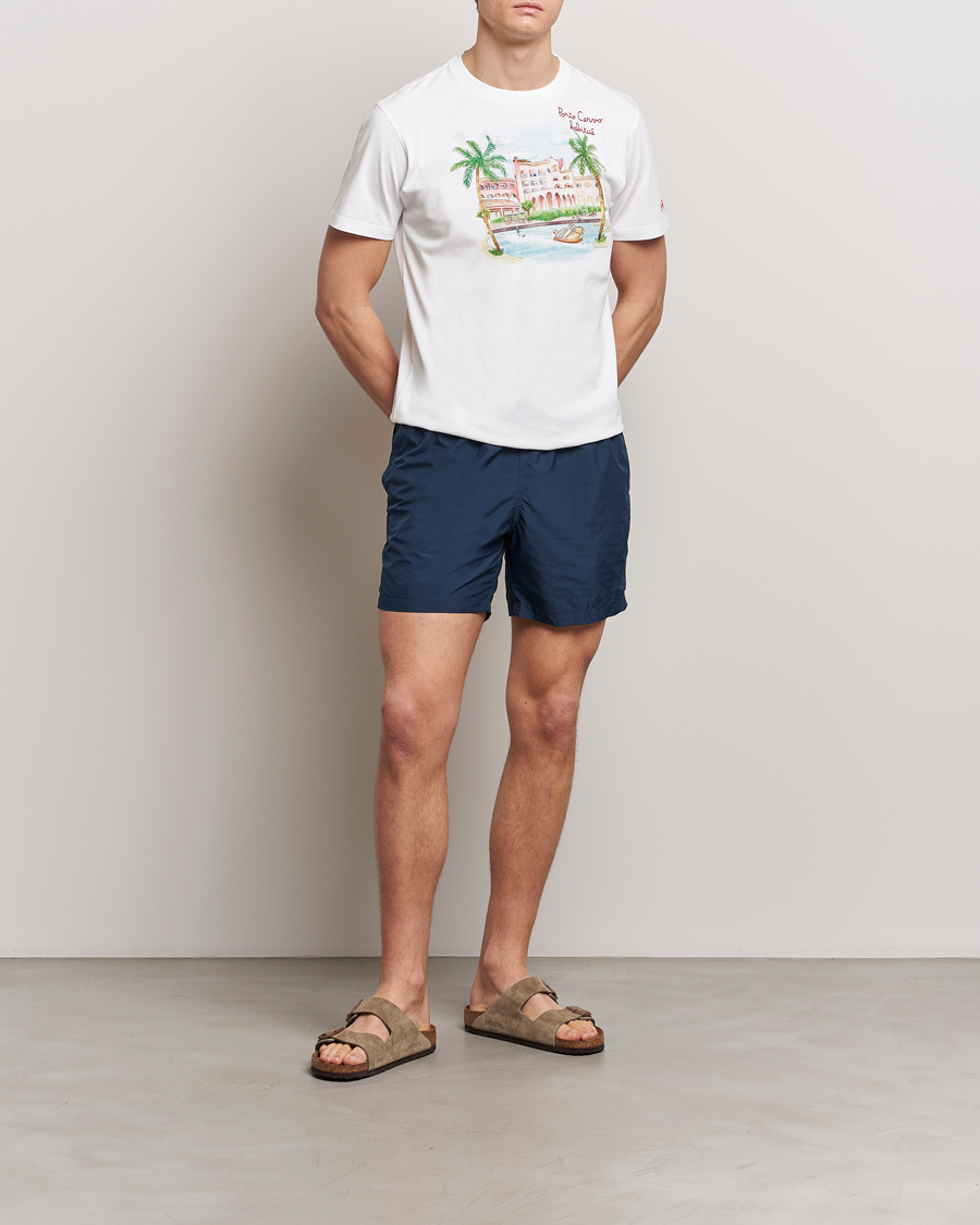 Homme | T-shirts | MC2 Saint Barth | Printed Cotton T-Shirt Porto Cervo