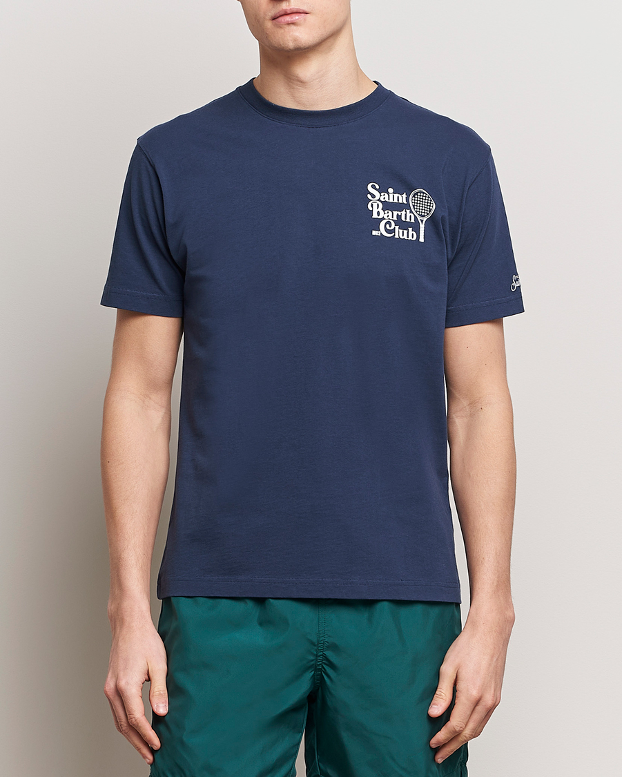 Homme |  | MC2 Saint Barth | Printed Cotton T-Shirt STB Padel Club