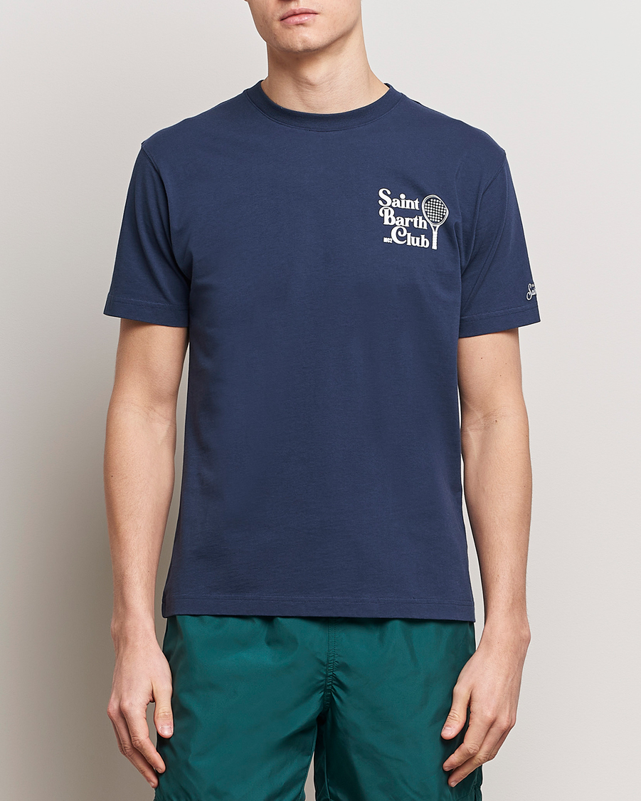 Homme | T-shirts | MC2 Saint Barth | Printed Cotton T-Shirt STB Padel Club
