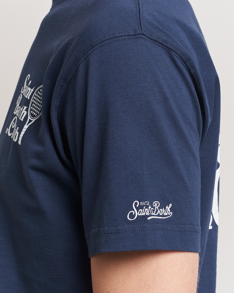 Homme | T-shirts | MC2 Saint Barth | Printed Cotton T-Shirt STB Padel Club