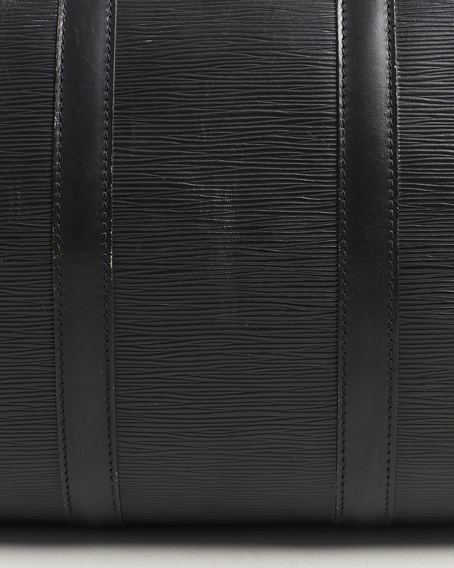 Homme | Louis Vuitton Pre-Owned Keepall 45 EPI Leather Bag Black | Louis Vuitton Pre-Owned | Keepall 45 EPI Leather Bag Black