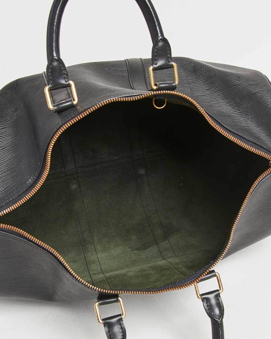Homme | Louis Vuitton Pre-Owned Keepall 45 EPI Leather Bag Black | Louis Vuitton Pre-Owned | Keepall 45 EPI Leather Bag Black
