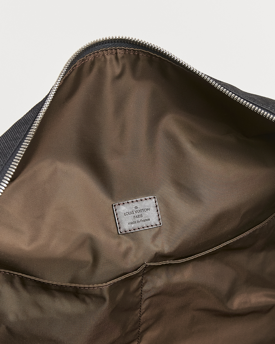 Homme | Louis Vuitton Pre-Owned Souverain Canvas Weekendbag Black | Louis Vuitton Pre-Owned | Souverain Canvas Weekendbag Black