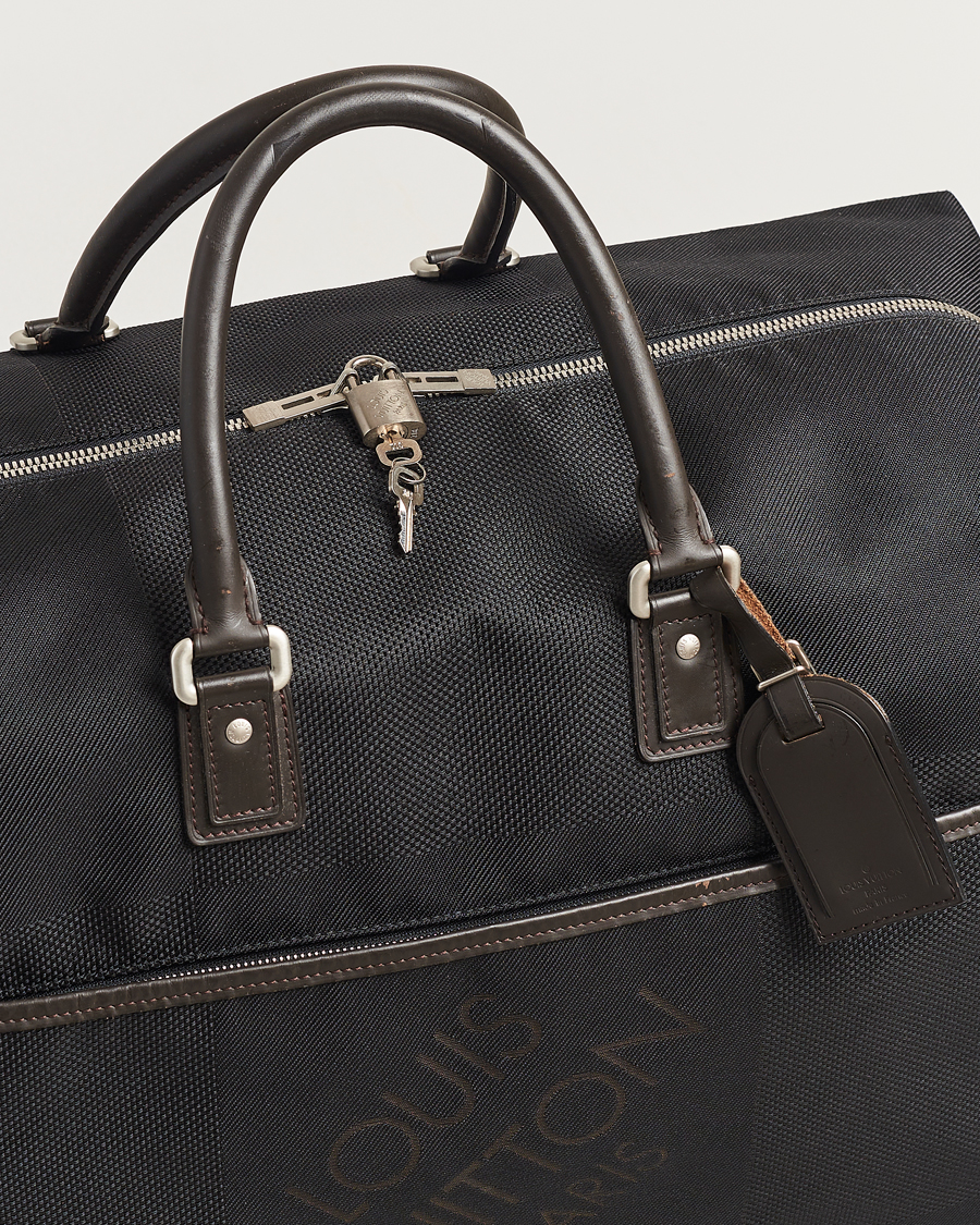 Homme | Louis Vuitton Pre-Owned Souverain Canvas Weekendbag Black | Louis Vuitton Pre-Owned | Souverain Canvas Weekendbag Black