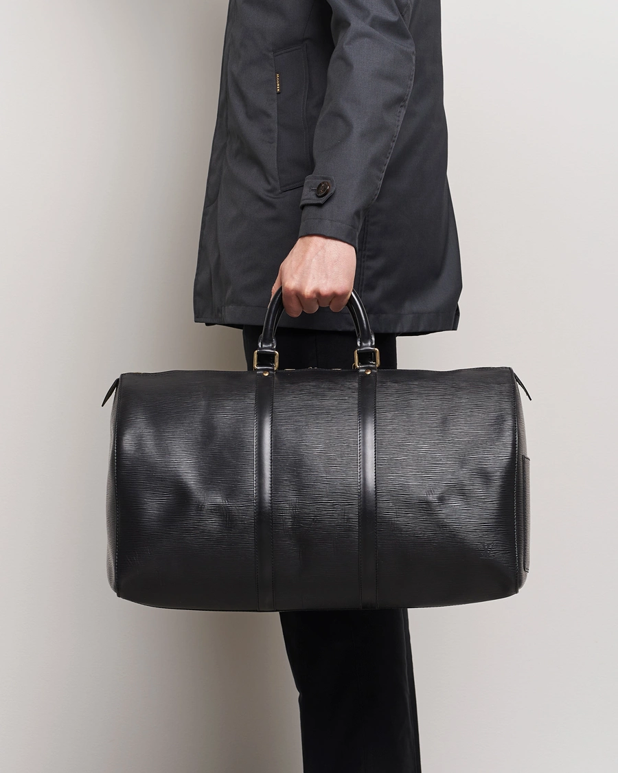 Homme | Accessoires | Louis Vuitton Pre-Owned | Keepall 50 EPI Leather Bag Black