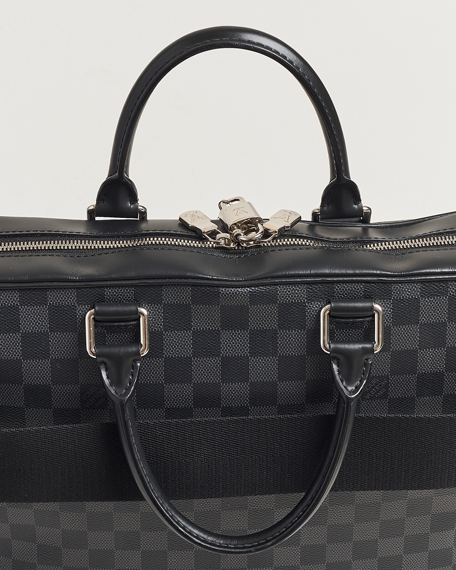 Homme | Louis Vuitton Pre-Owned Porte Document Business Damier Graphite | Louis Vuitton Pre-Owned | Porte Document Business Damier Graphite