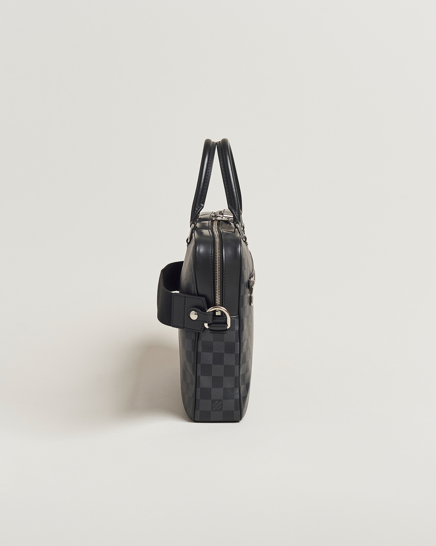 Homme | Louis Vuitton Pre-Owned Porte Document Business Damier Graphite | Louis Vuitton Pre-Owned | Porte Document Business Damier Graphite