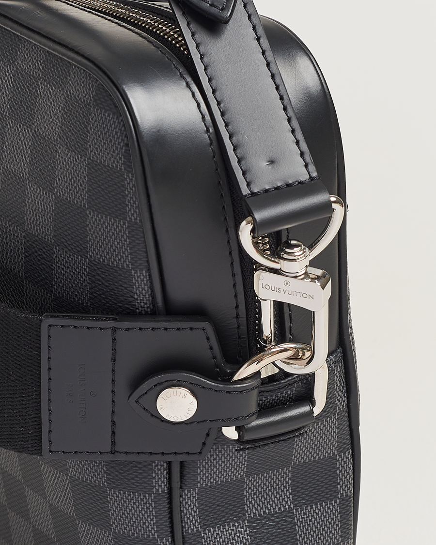 Homme | Louis Vuitton Pre-Owned Porte Document Business Damier Graphite | Louis Vuitton Pre-Owned | Porte Document Business Damier Graphite