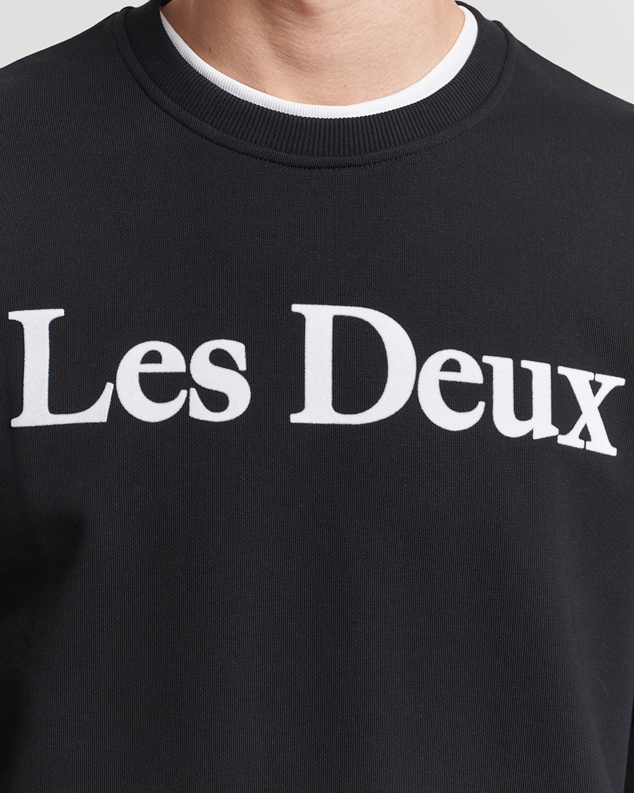 Homme | Pulls Et Tricots | LES DEUX | Charles Logo Sweatshirt Black
