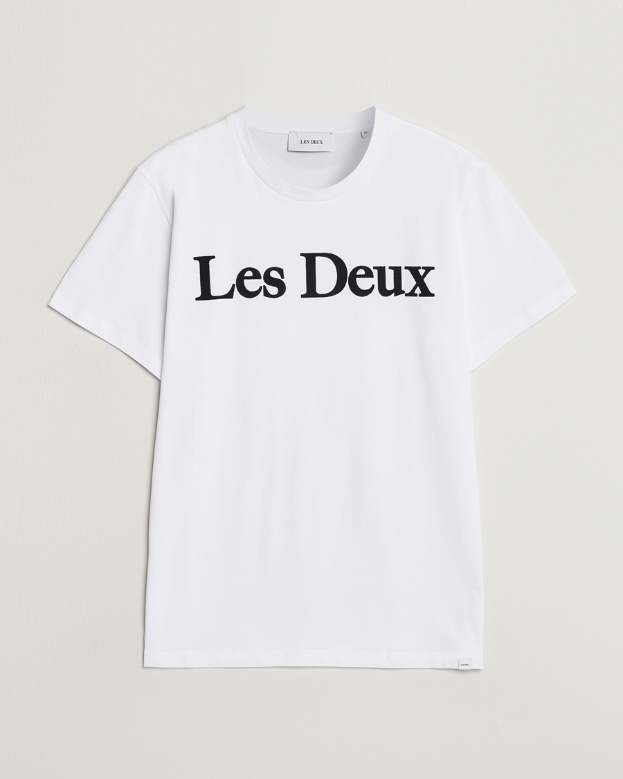 Homme | T-shirts | LES DEUX | Charles Logo T-Shirt Wihte