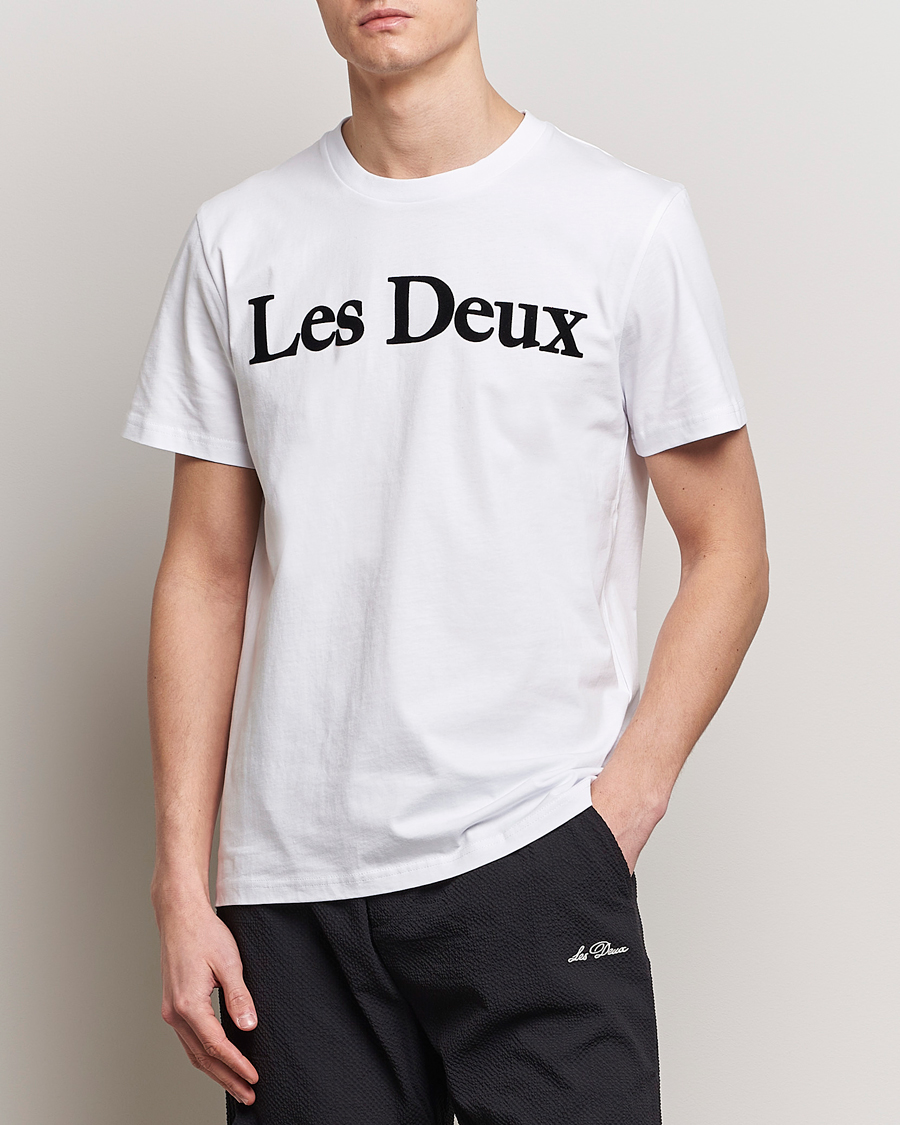 Homme | Nouvelles Marques | LES DEUX | Charles Logo T-Shirt Wihte