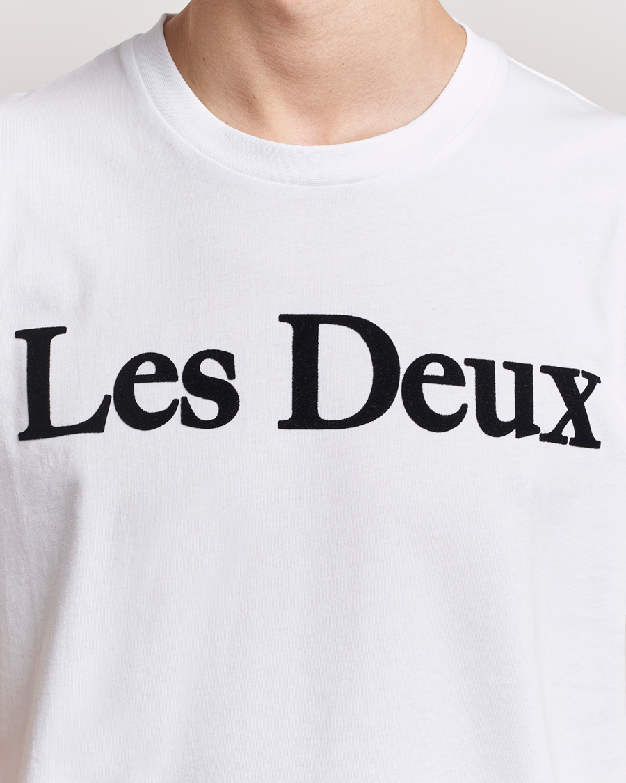 Homme | T-shirts | LES DEUX | Charles Logo T-Shirt Wihte