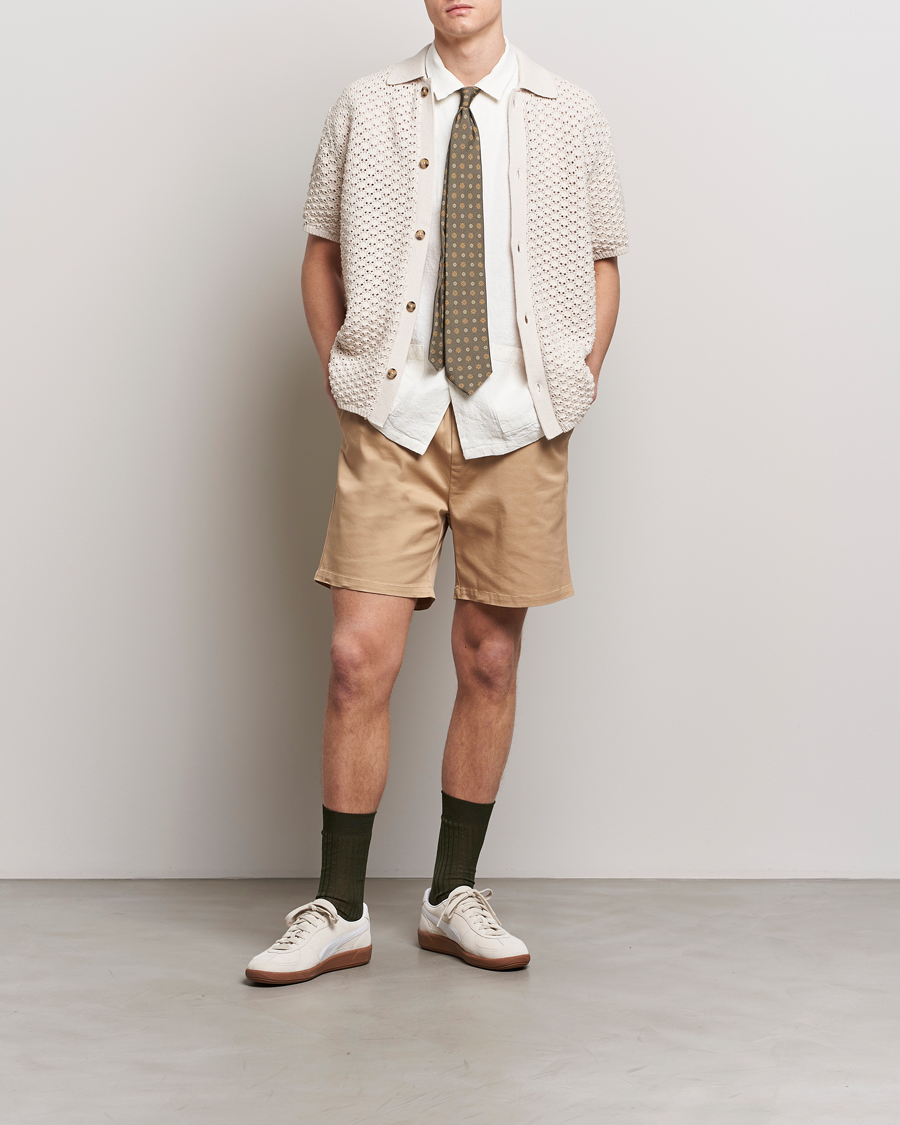 Homme | Chemises | LES DEUX | Gideon Knitted Shirt Ivory