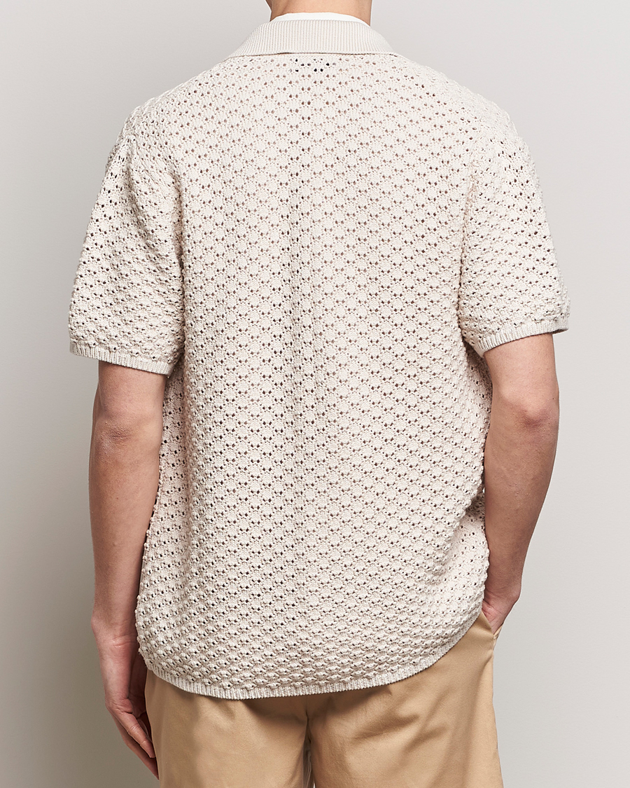 Homme | Chemises | LES DEUX | Gideon Knitted Shirt Ivory