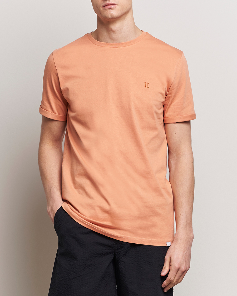 Homme | T-shirts | LES DEUX | Nørregaard Cotton T-Shirt Baked Papaya Orange