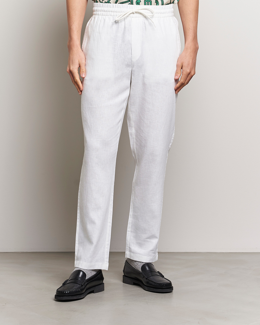 Homme | Pantalons | LES DEUX | Patrick Linen Pants White