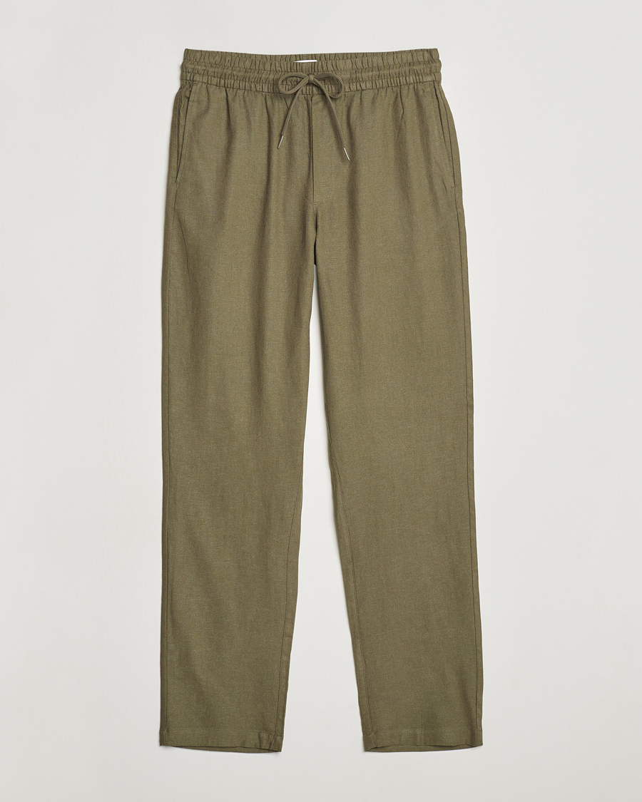 Homme | Pantalons | LES DEUX | Patrick Linen Pants Bungee Cord