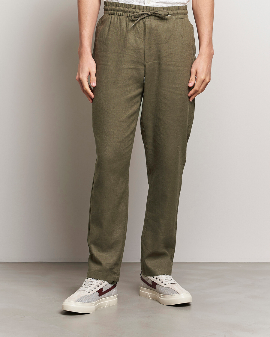 Homme | Pantalons | LES DEUX | Patrick Linen Pants Bungee Cord