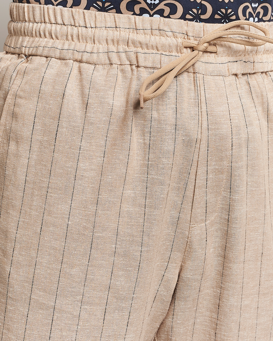 Homme | Pantalons | LES DEUX | Patrick Linen Pants Warm Sand