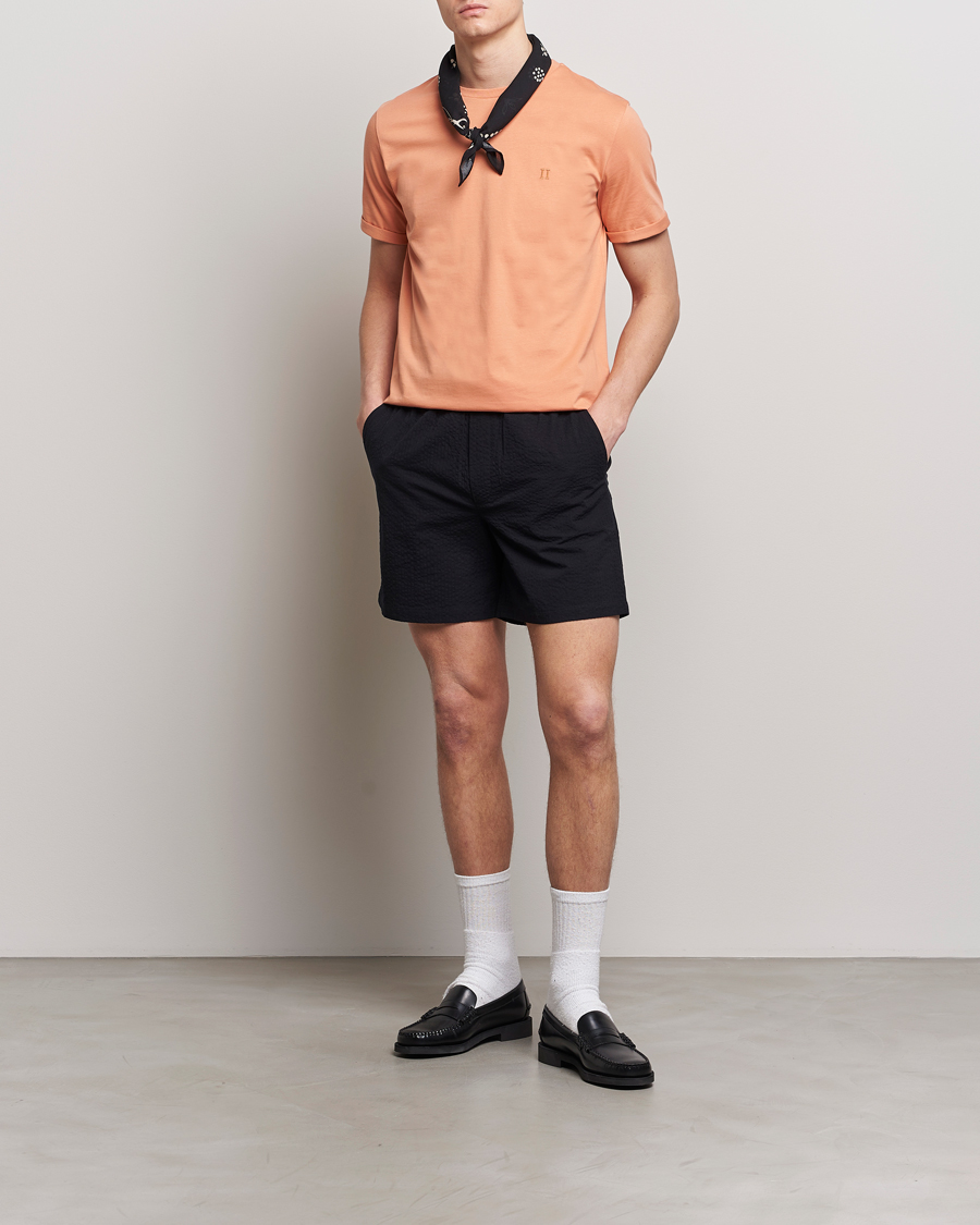 Homme | Shorts | LES DEUX | Patrick Seersucker Shorts Black