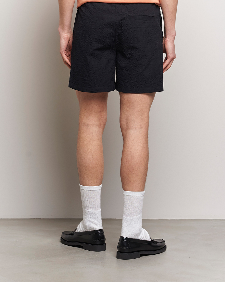 Homme | Shorts | LES DEUX | Patrick Seersucker Shorts Black
