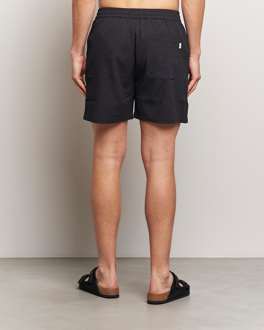 Homme | Maillots De Bain | LES DEUX | Stan Seersucker Swim Shorts Black