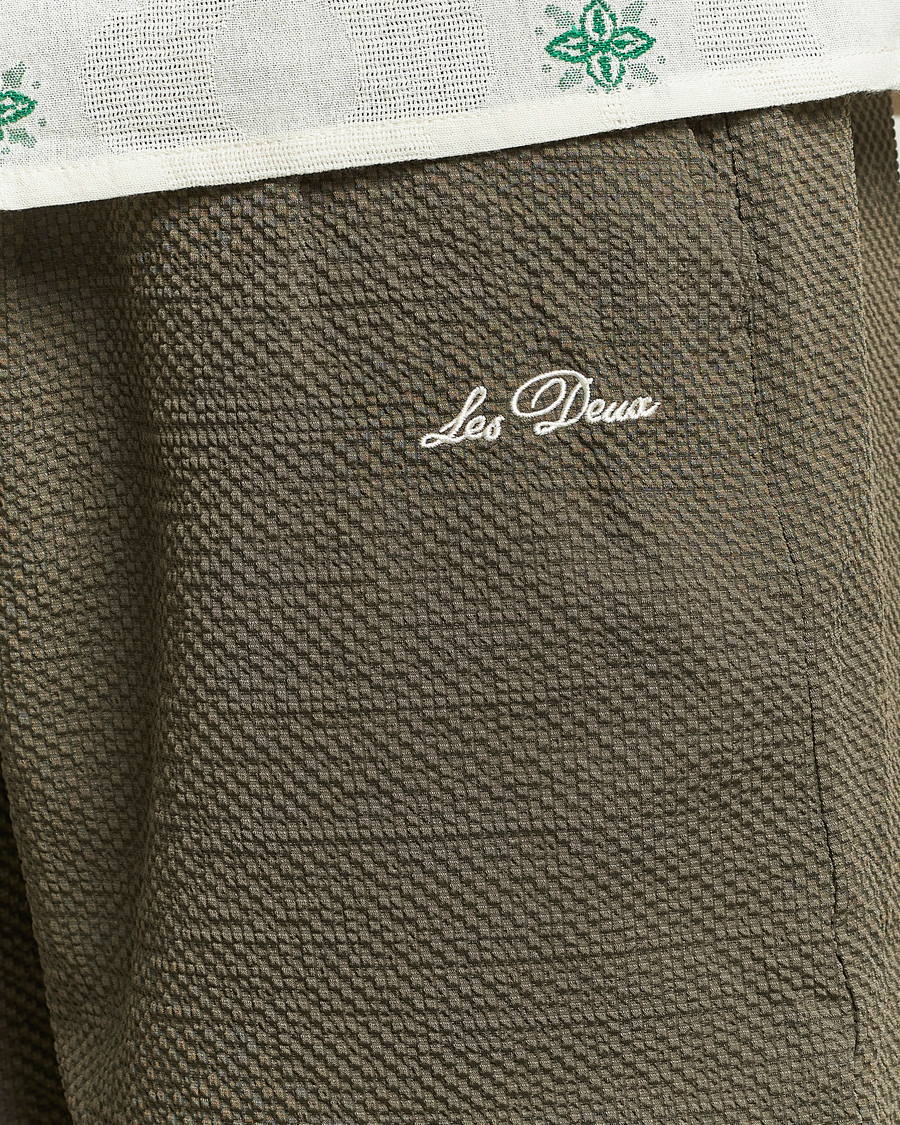 Homme | Maillots De Bain | LES DEUX | Stan Seersucker Swim Shorts Bungee Cord