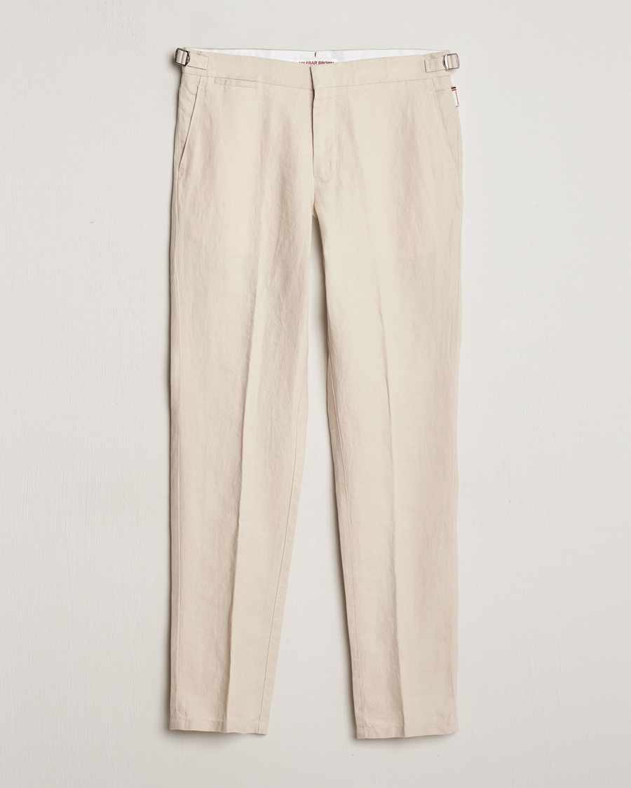 Homme | Pantalons | Orlebar Brown | Griffon Linen Trousers Chai