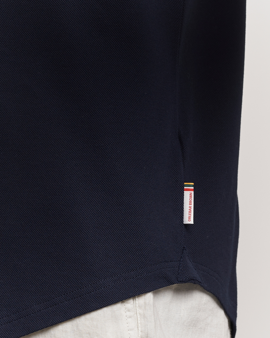 Homme | Chemises | Orlebar Brown | Giles Long Sleeve Pique Polo Night Iris