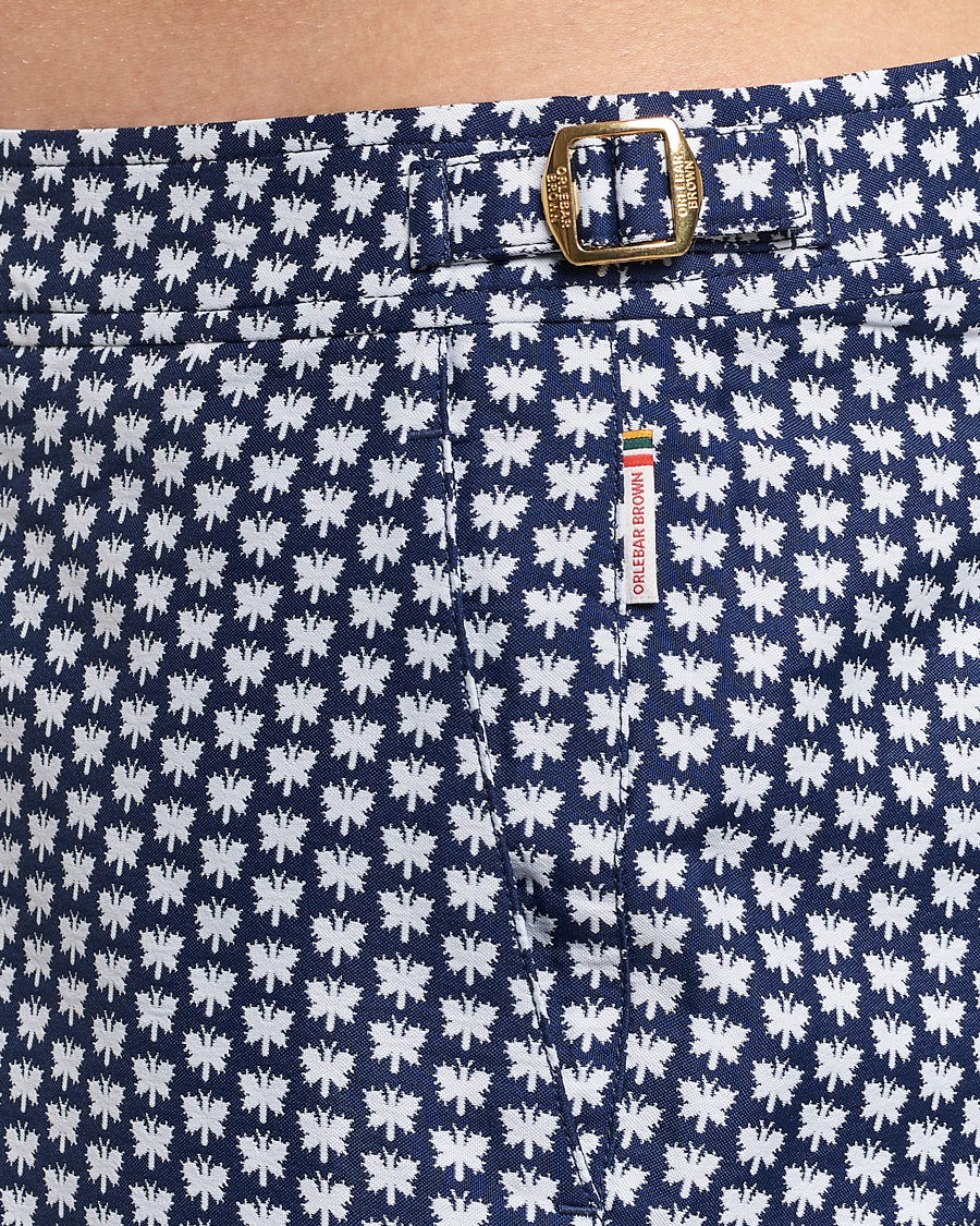 Homme | Maillots De Bain | Orlebar Brown | Bulldog Jaquard Flutter Swim Shorts Night Iris