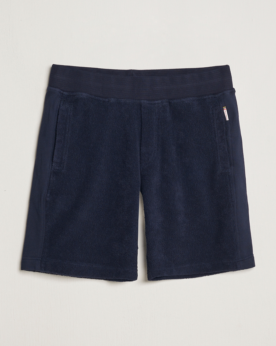 Homme | Shorts | Orlebar Brown | Afador Mix Texture Towelling Shorts Night Iris