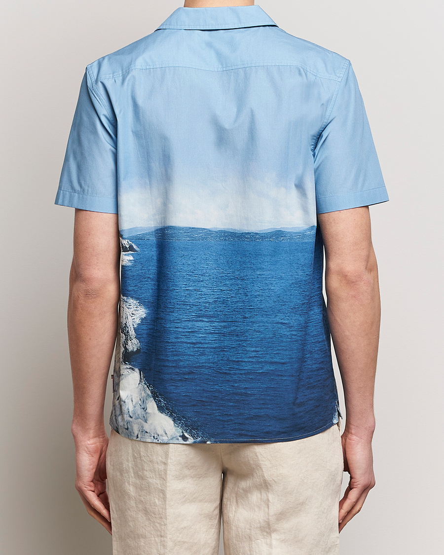 Homme | Chemises | Orlebar Brown | Hibbert Photographic Roc Pool Shirt Blue