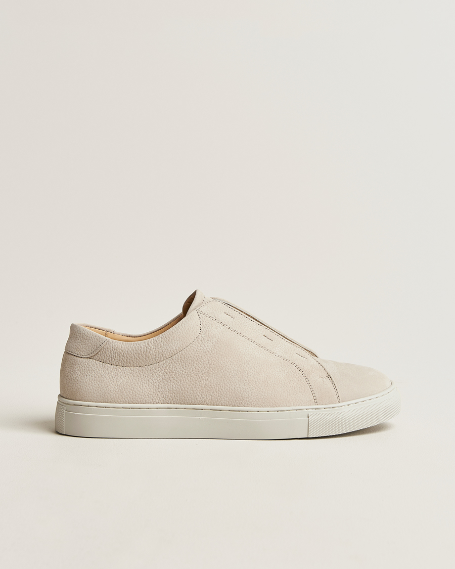 Homme | Baskets | Myrqvist | Alnö Sneakers Beige Nubuck
