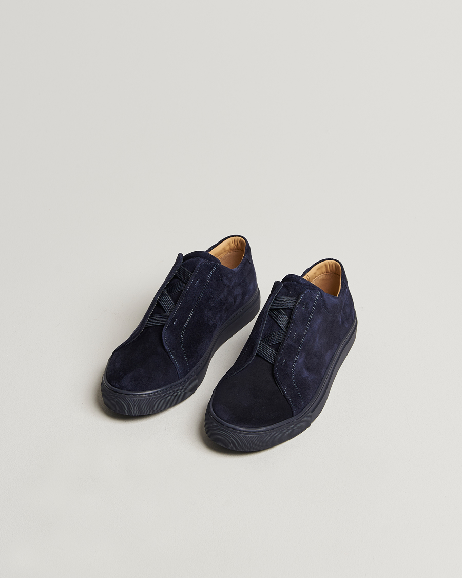 Homme | Baskets | Myrqvist | Alnö Sneakers Navy Suede