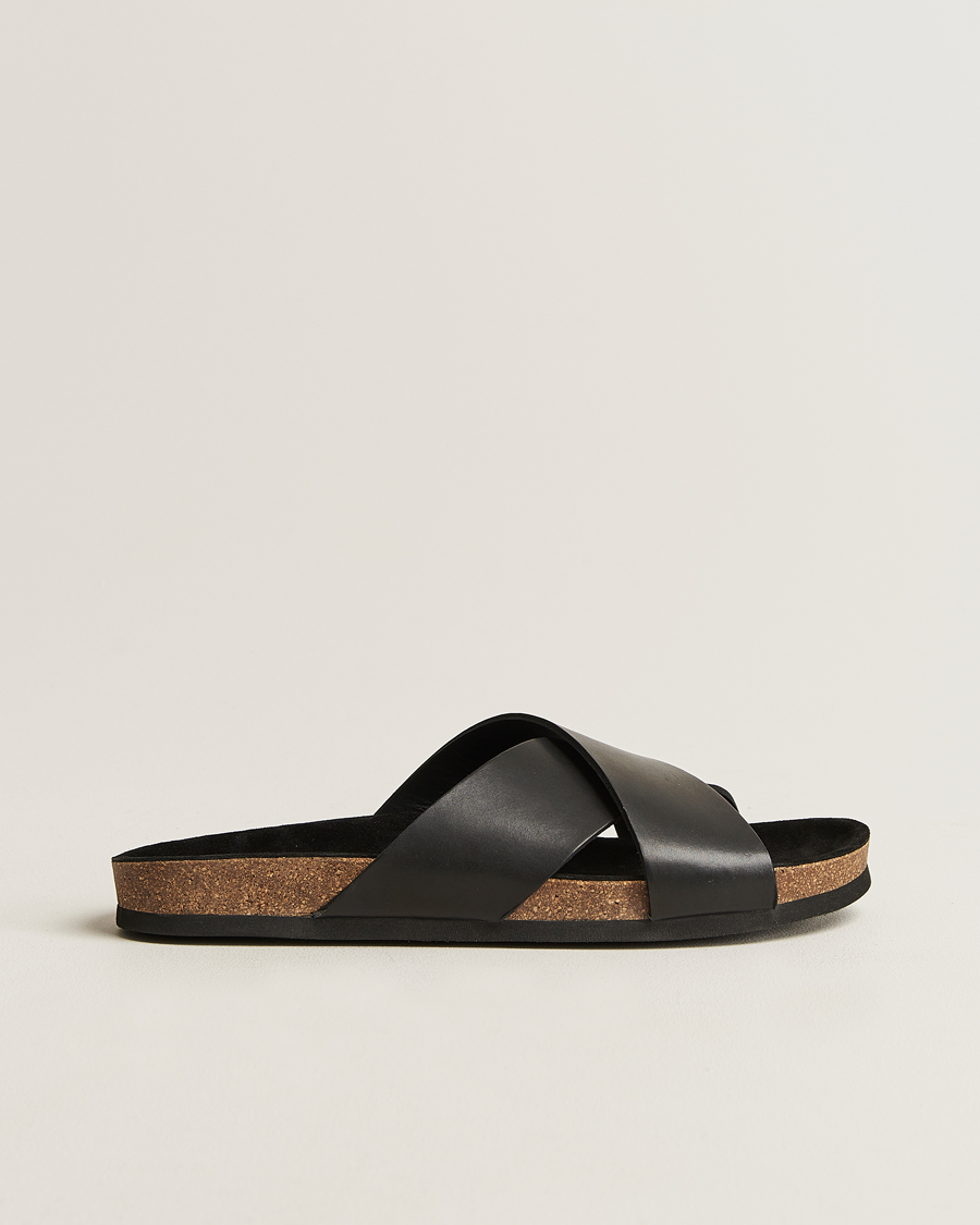 Homme | Myrqvist Solvik Sandals Black Calf | Myrqvist | Solvik Sandals Black Calf