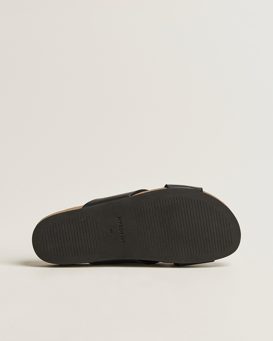 Homme | Myrqvist Solvik Sandals Black Calf | Myrqvist | Solvik Sandals Black Calf