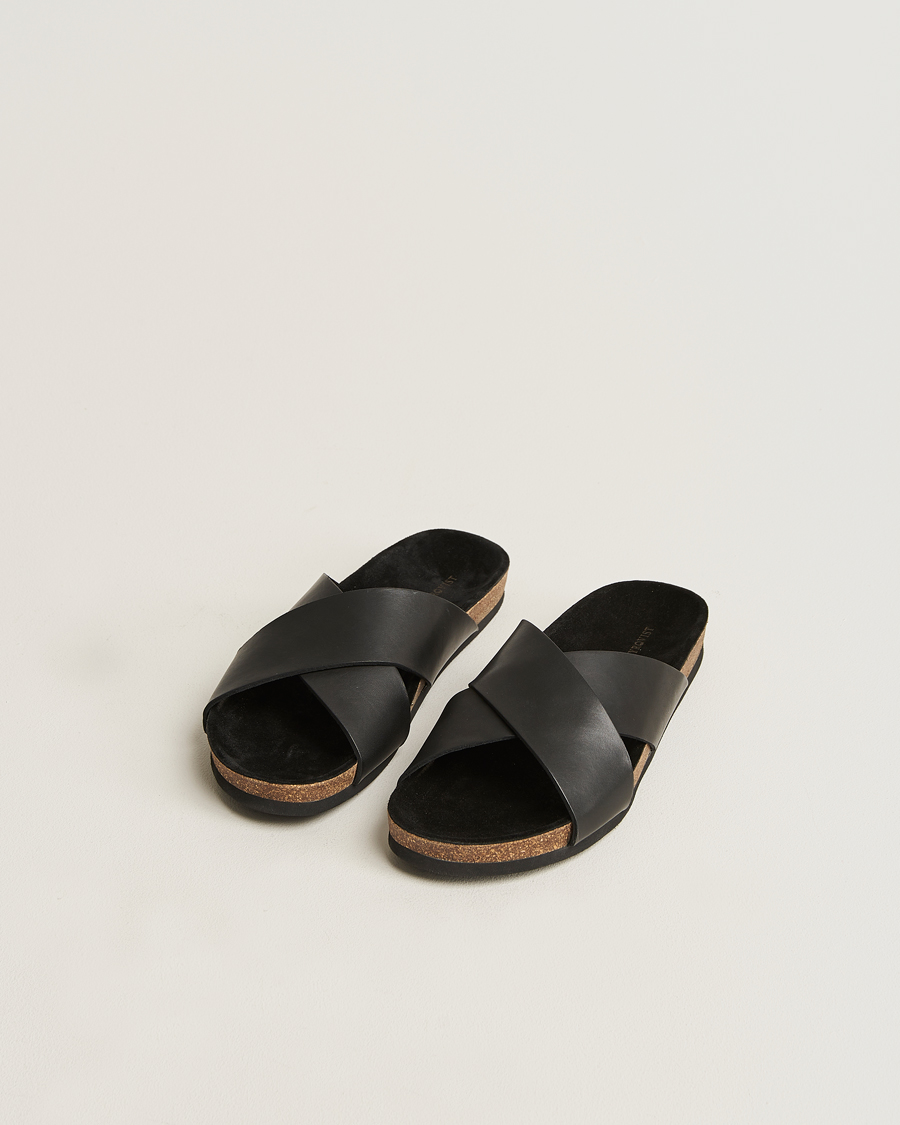 Homme | Myrqvist Solvik Sandals Black Calf | Myrqvist | Solvik Sandals Black Calf