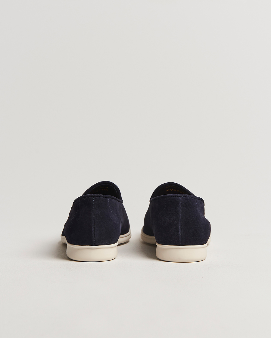 Homme | Myrqvist Brannö Loafers Navy Suede | Myrqvist | Brannö Loafers Navy Suede