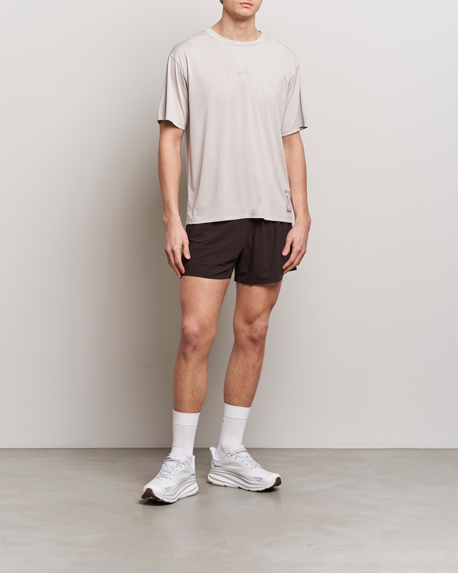 Homme | Shorts | Satisfy | Space-O 5 Inch Shorts Dark Mahogany
