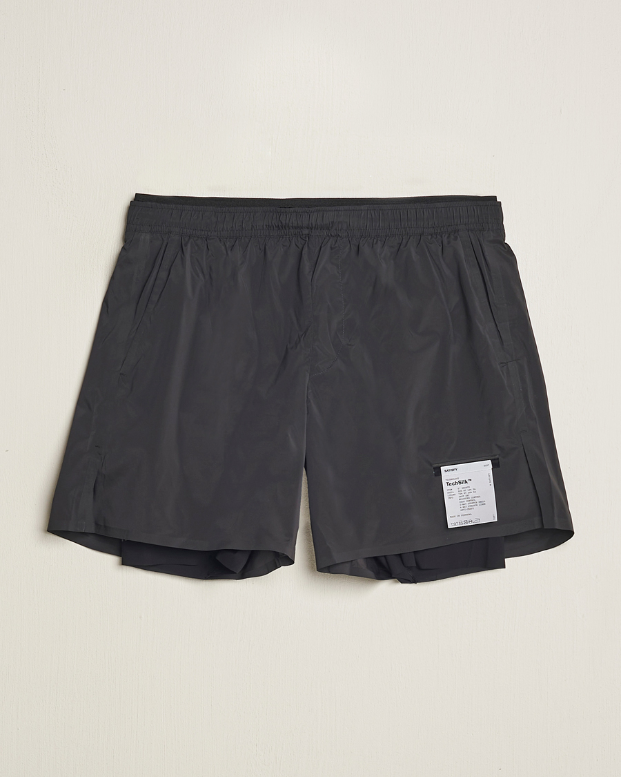 Homme | Shorts | Satisfy | TechSilk 5 Inch Shorts Black