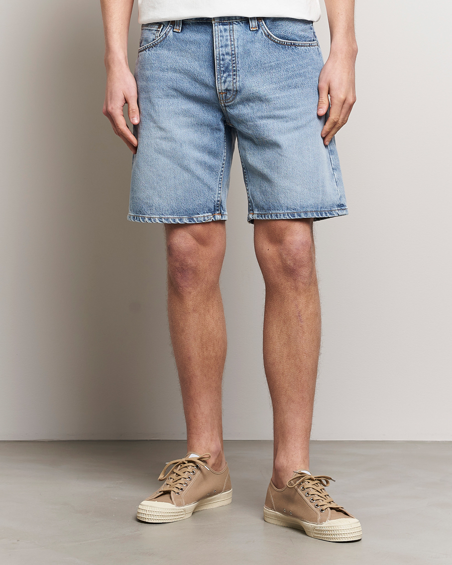 Homme | Shorts | Nudie Jeans | Seth Denim Shorts Sea Salt