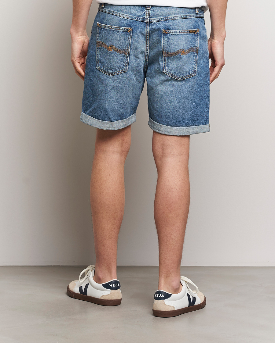 Homme | Shorts | Nudie Jeans | Josh Denim Shorts Blue Haze