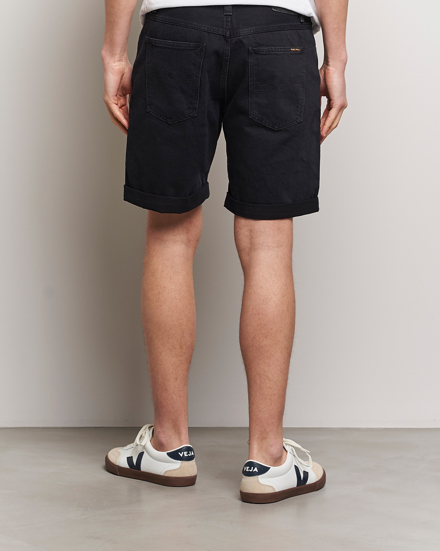 Homme | Shorts | Nudie Jeans | Josh Denim Shorts Aged Black