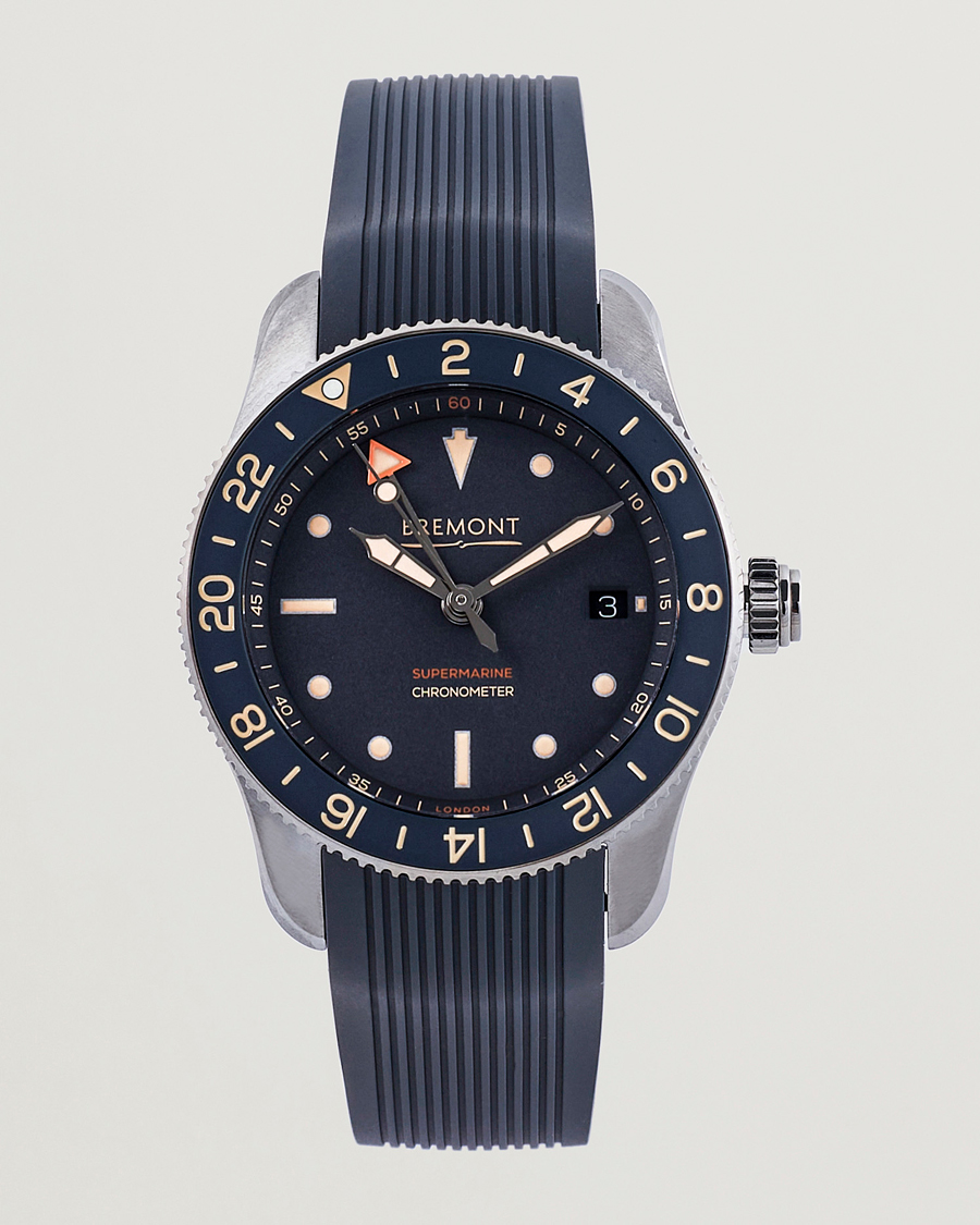 Homme | Bremont Limited Edition Supermarine Ocean GMT 40mm Grey Rubber | Bremont | Limited Edition Supermarine Ocean GMT 40mm Grey Rubber